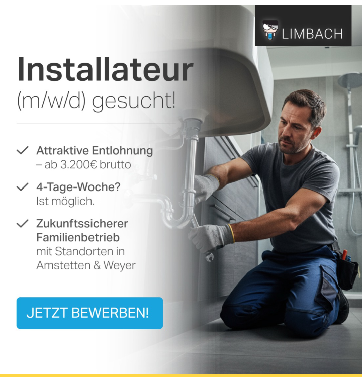 Installateur (m/w/d) gesucht – Peter Limbach